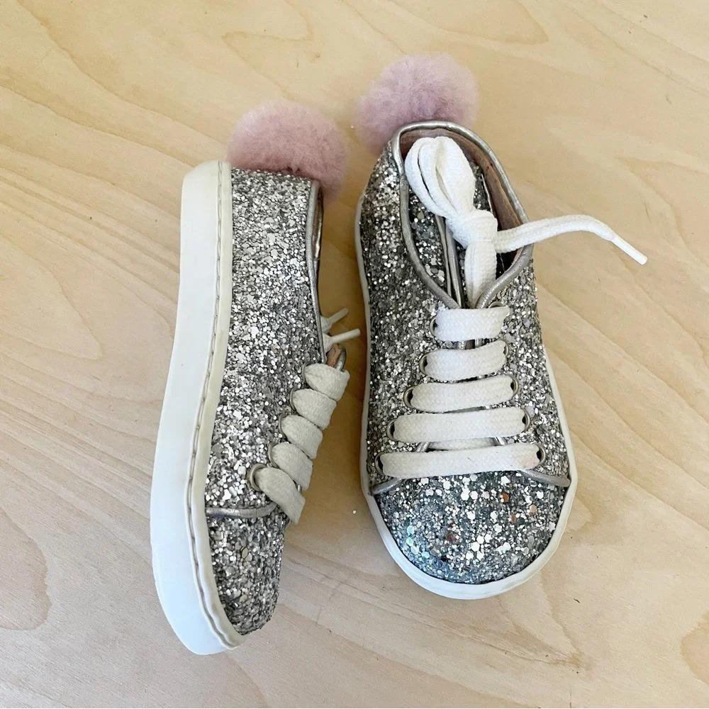 Minna Parikka Glitter Bunny Sneakers toddler Sz 21 US 6 - Picture 3 of 8